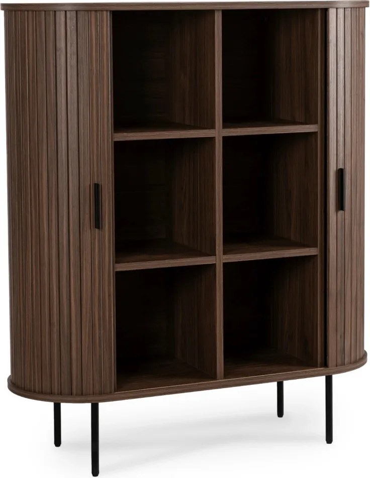 Komoda TRISH 100 cm Dwudrzwiowa Rozsuwana Orzech