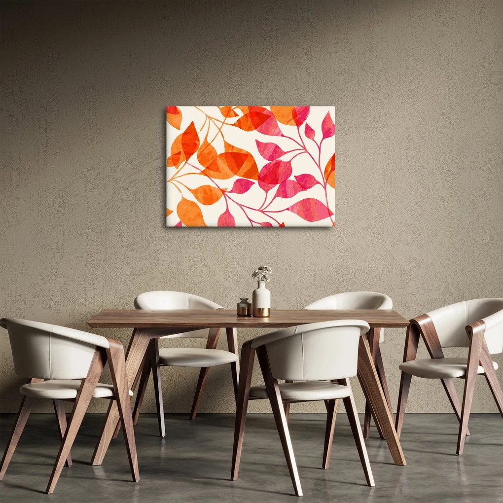 Kép - Narancssárga levelek (70x50 cm)