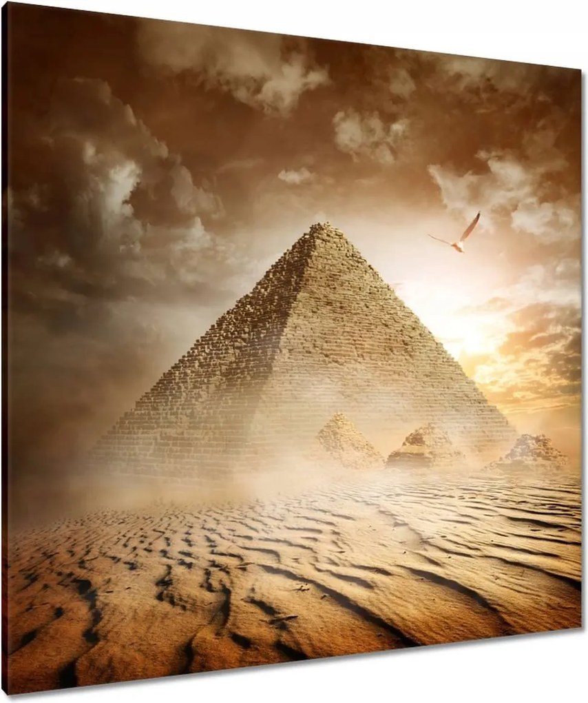 Vászonkép 90x90 Egyiptomi piramis k. Gíza