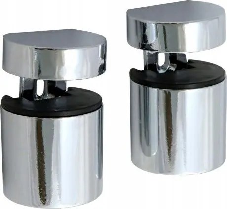 Állítható üvegpolc tartó Króm Basket x2