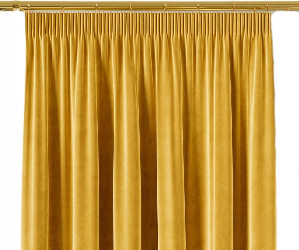 Velvi szalagfüggöny 140x250 sárga