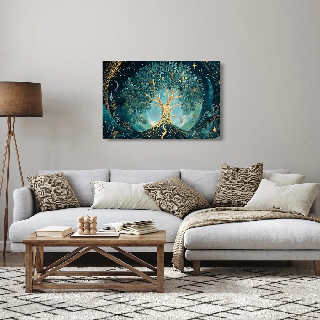 Kép – Életfa az univerzumban (90x60 cm)