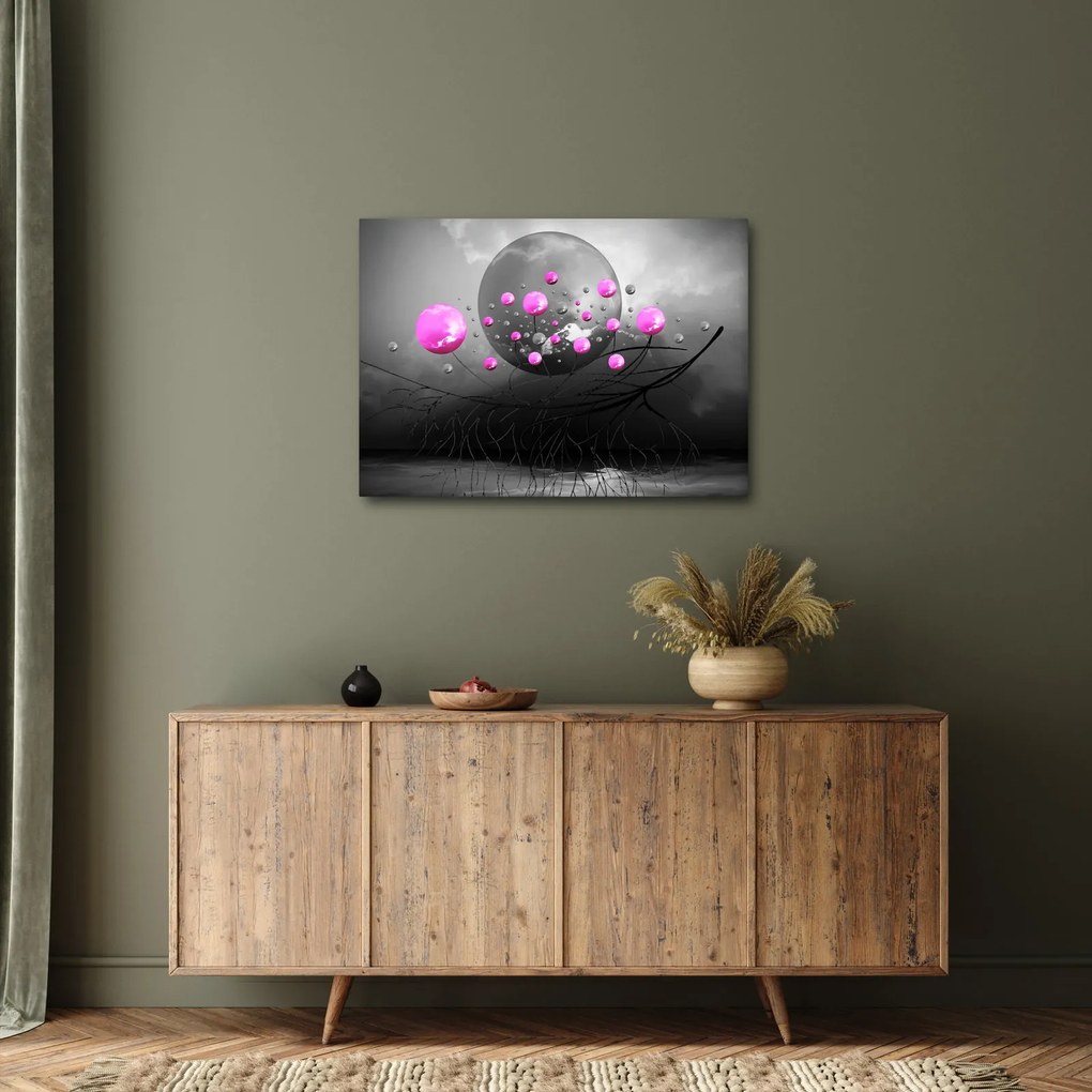Rózsaszín gömbök képe (70x50 cm)