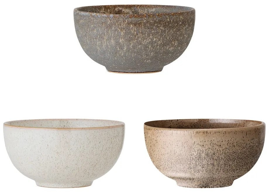 Agyagkerámia tálka szett 3 db-os 700 ml Addison – Bloomingville