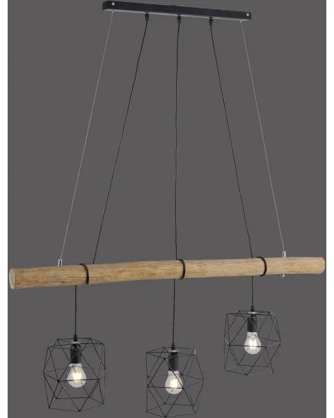 Leuchten Direkt 15503-18 - Csillár zsinóron EDGAR 3xE27/60W/230V