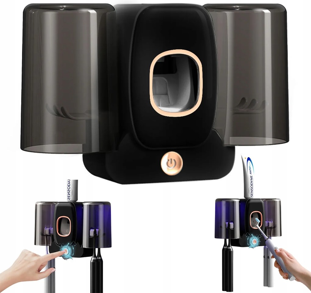 Fogkrém Adagoló Akasztós Fogkefetartó 2 Bögre