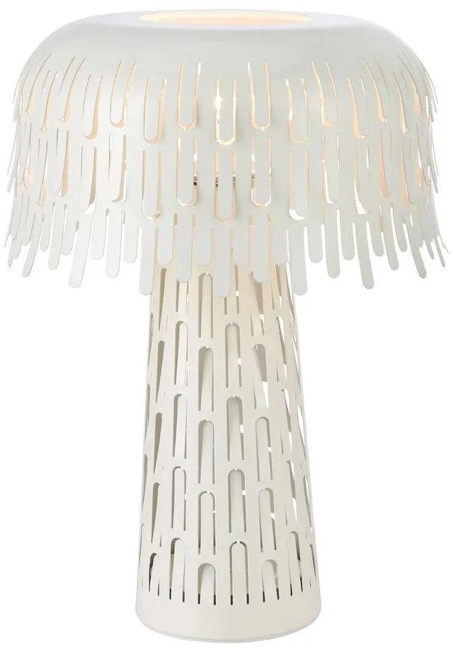 Fehér asztali lámpa fém búrával (magasság 38 cm) Verbera – Markslöjd