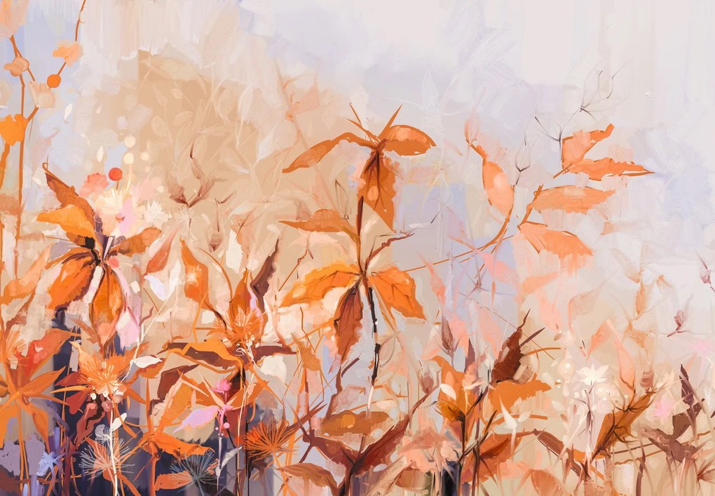 Fotótapéta - Virágok, festészet (147x102 cm)