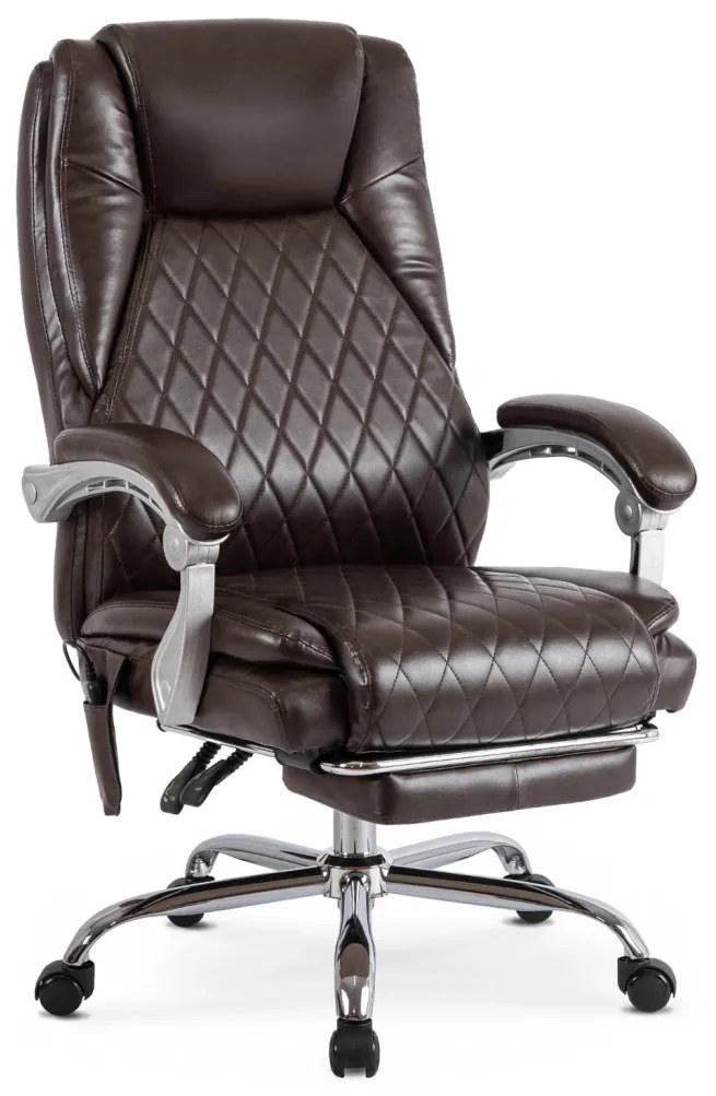 GIORGIO forgó masszázsfotel, barna