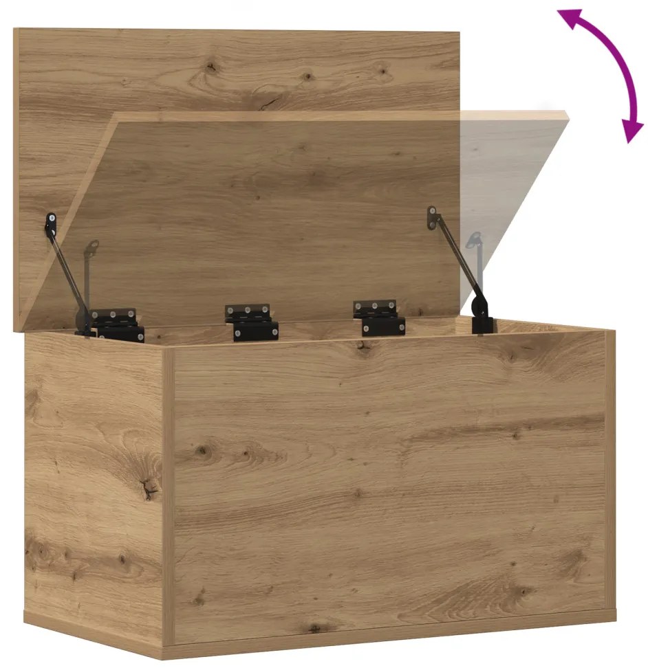 Tárolódoboz Fedelekkel Művészeti tölgy 60x35x35 cm Műszaki fa