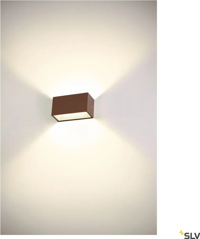 SLV 1005154 SITRA Modern Kültéri Fali Lámpa Rozsdás LED IP44