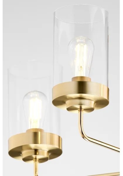 Jupiter 2088 - Rúdos csillár RAMIREZ 5xE27/15W/230V arany/fekete