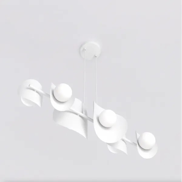 Kábelre szerelhető csillár ELEMENTI 6xG9/8W/230V fehér