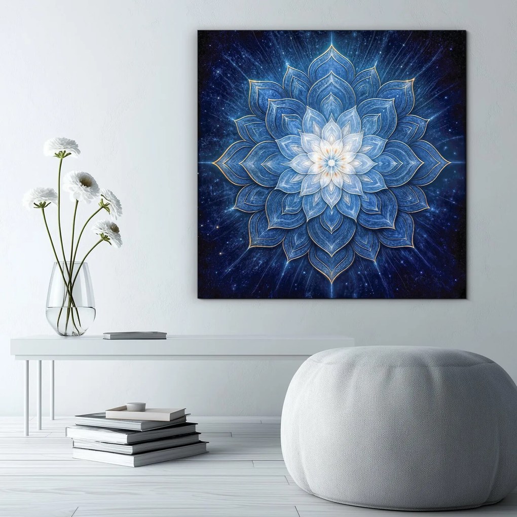 DUBLEZ | Kék mandala a hálószobába - Csillag érintése