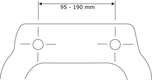 WENKO 22403100-WC ülőke SAMOS 44,5x37,5 cm kék/ezüst