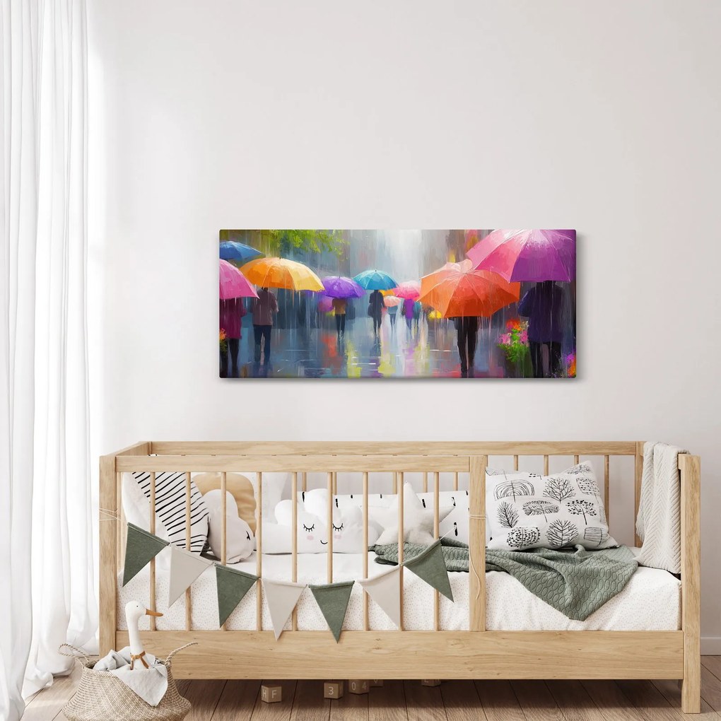 Kép - Esős nap (120x50 cm)