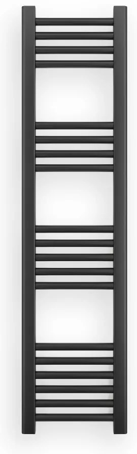 Törölközőszárító radiátor 30 x 120 cm - Nero Italia (szürke) (im)