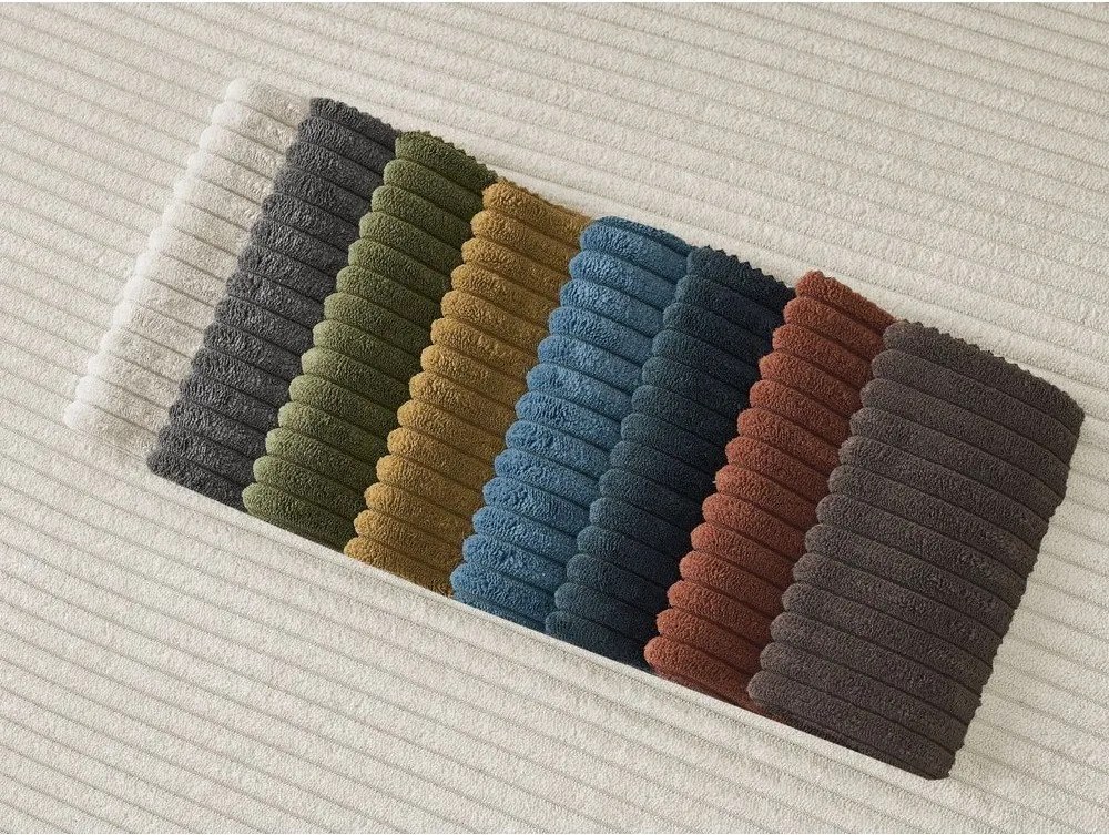 Bézs kordbársony kanapé 242 cm Giorgia – Bobochic Paris