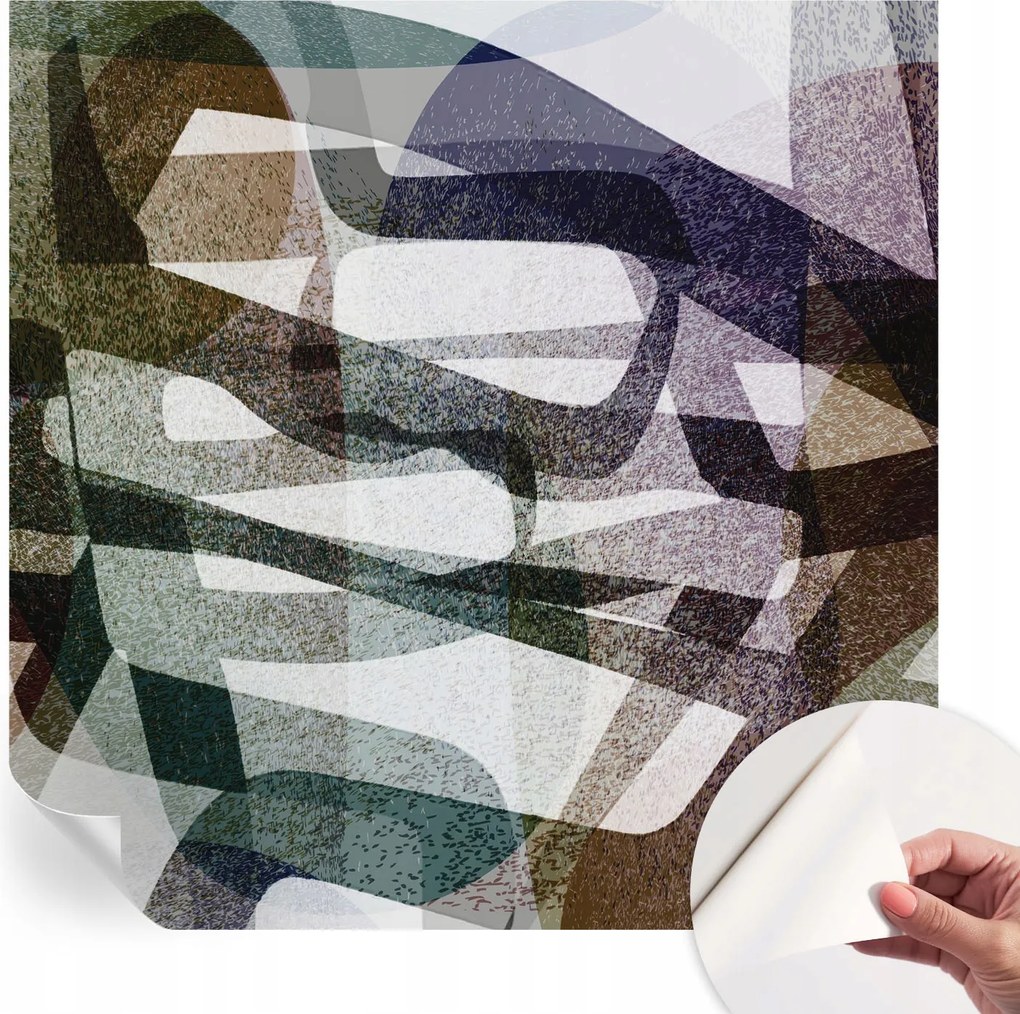 Öntapadós Dekoratív Fotótapéta Hálószobába Színes ívek 250x250 cm