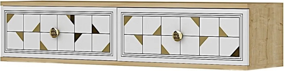 Moka 120 - Sapphire Oak, White, Gold