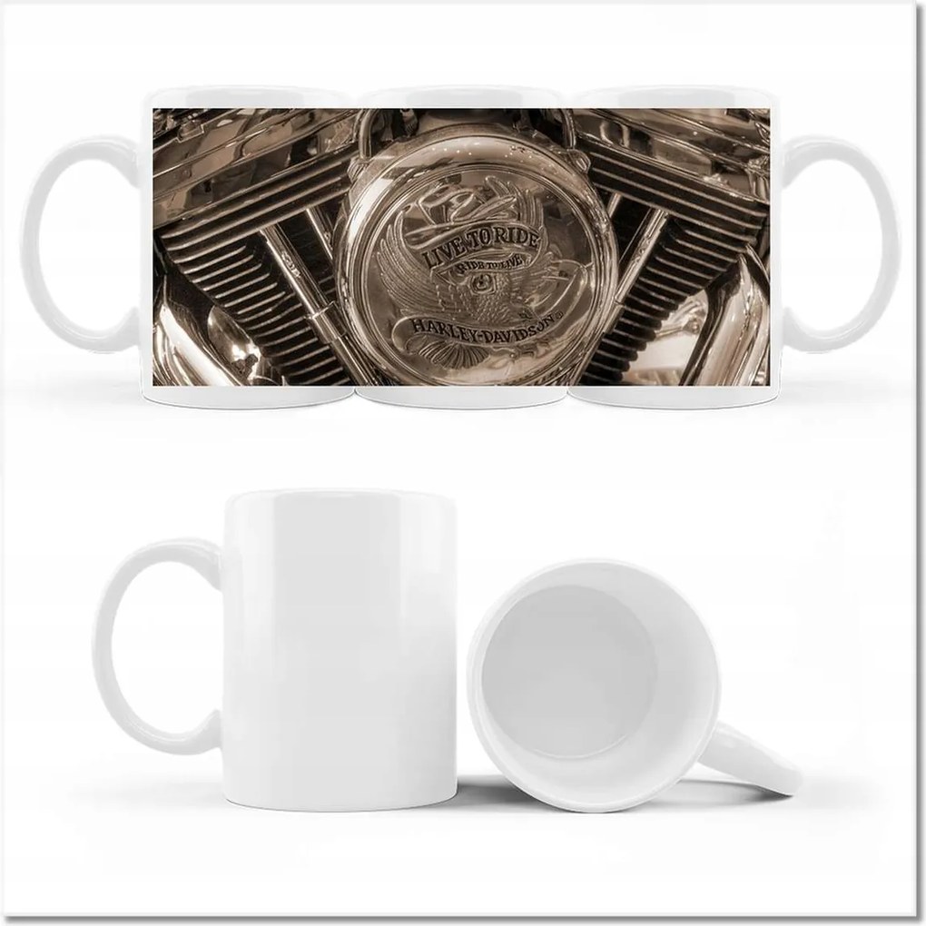 Harley Davidson fényképes bögre Motorkerékpár