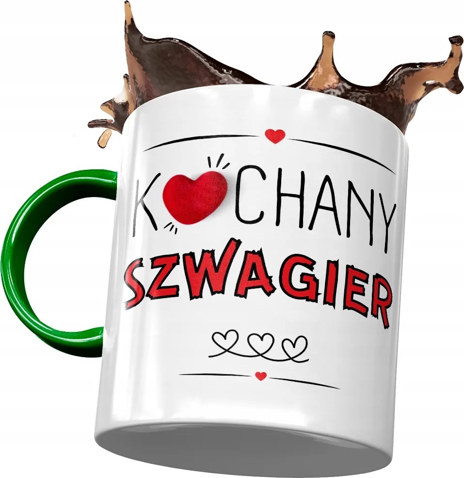 Zöld Bögre Sógornak Születésnapra Ajándék Nyomtatott Fotóval