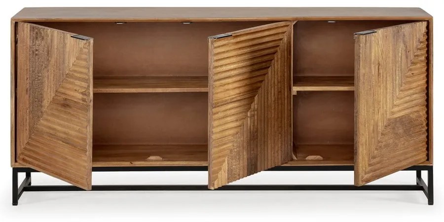 Natúr színű mangófa komód 170x79x40 cm Nereida – MOME