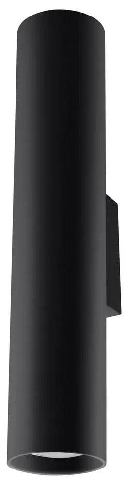 Sollux SL.0330 - Fali lámpa LAGOS 2 2xGU10/10W/230V fekete