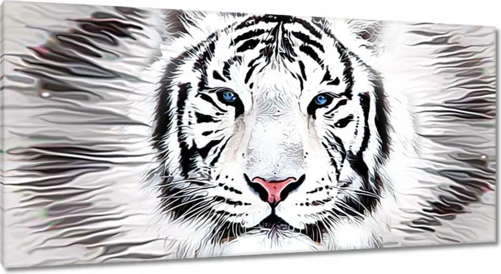 Vászonkép 115x55 Tigrisfej Állat