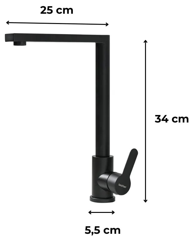 Valen mosogató csaptelep fekete