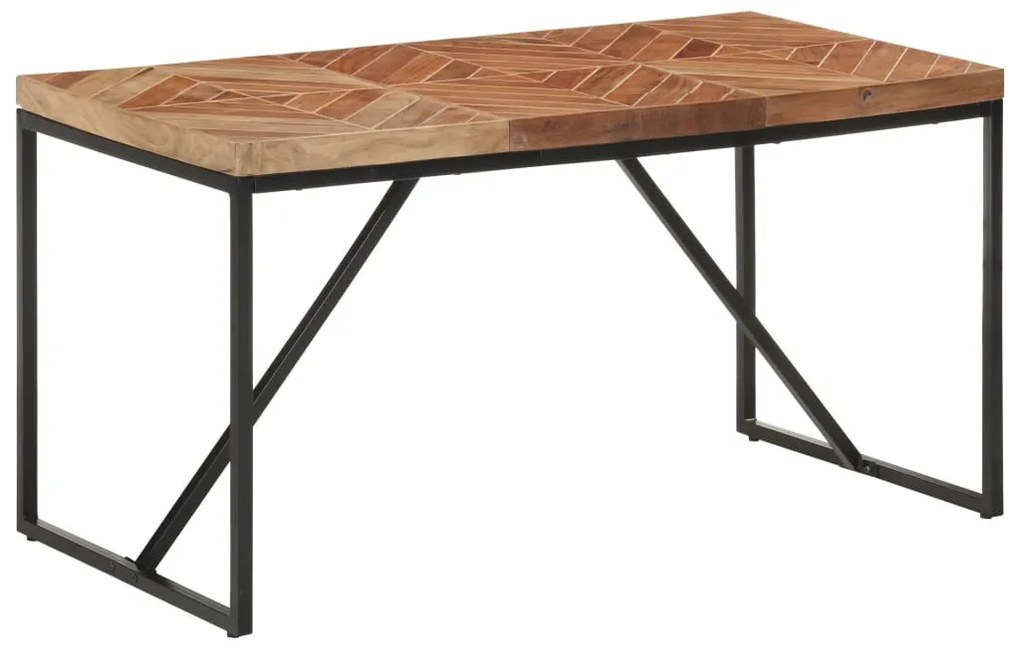 Tömör akác és mangófa étkezőasztal 140 x 70 x 76 cm