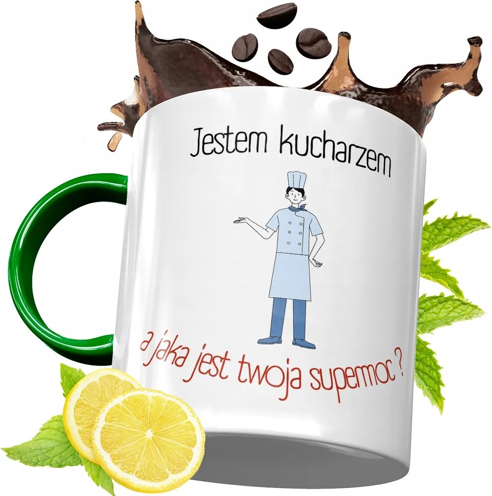 Zöld Bögre Szakácsnak Tökéletes Ajándék fényképes nyomtatással