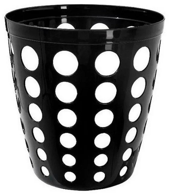 Műanyag irodai szemetes fekete 12 L