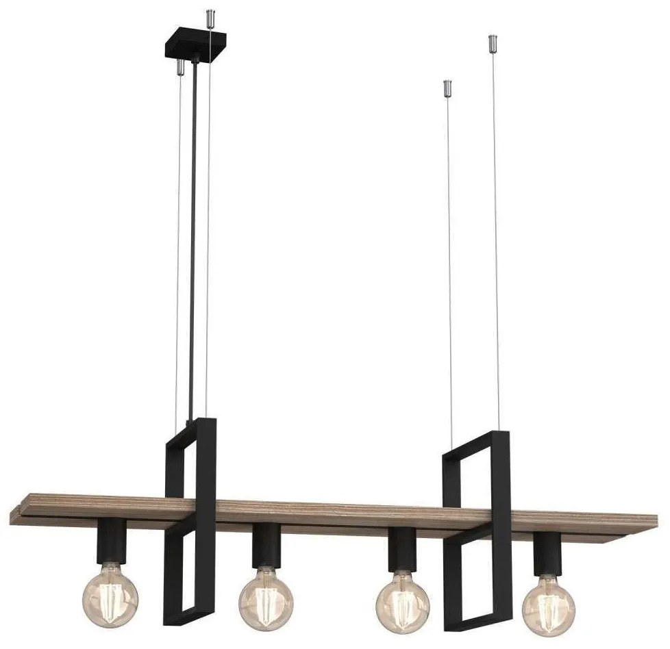 Csillár zsinóron SHELF 4xE27/60W/230V