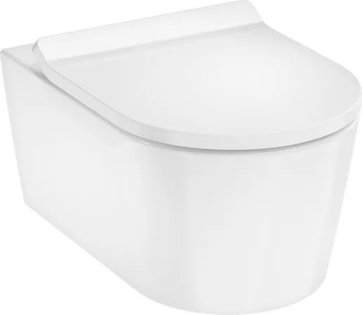 Hansgrohe EluPura S wc soft close ülőkével felakasztható fehér fényes felülettel 60344450