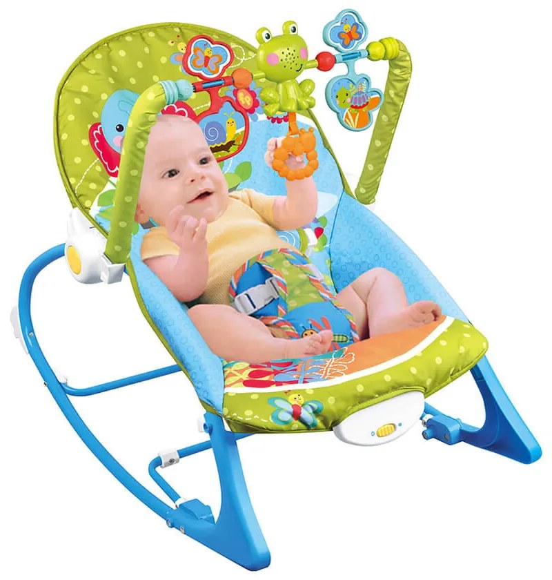 Rezgő, zenélő pihenőszék 18kg-ig, kék