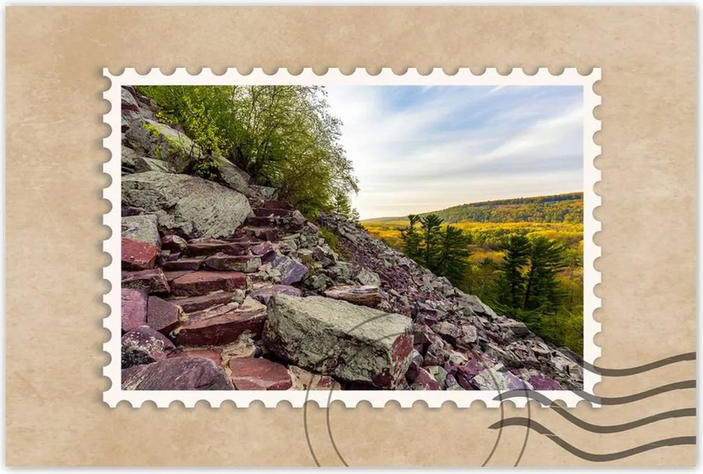 Poszterek 60x40 Lépcső kövek hegyek