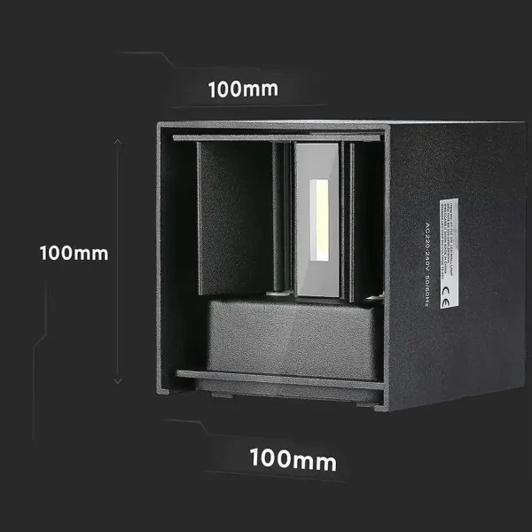 LED Kültéri fali lámpa LED/5W/230V 4000K IP65 fekete