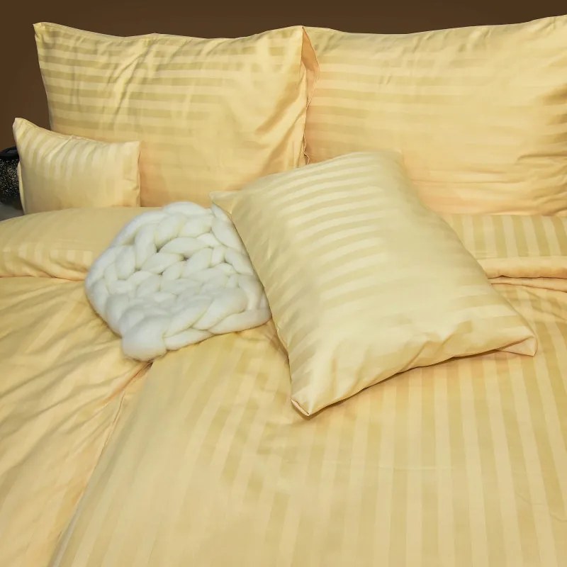 TiaHome damaszt arany lapok - 1x Párna 90x70cm, 1x Paplan 140x200cm