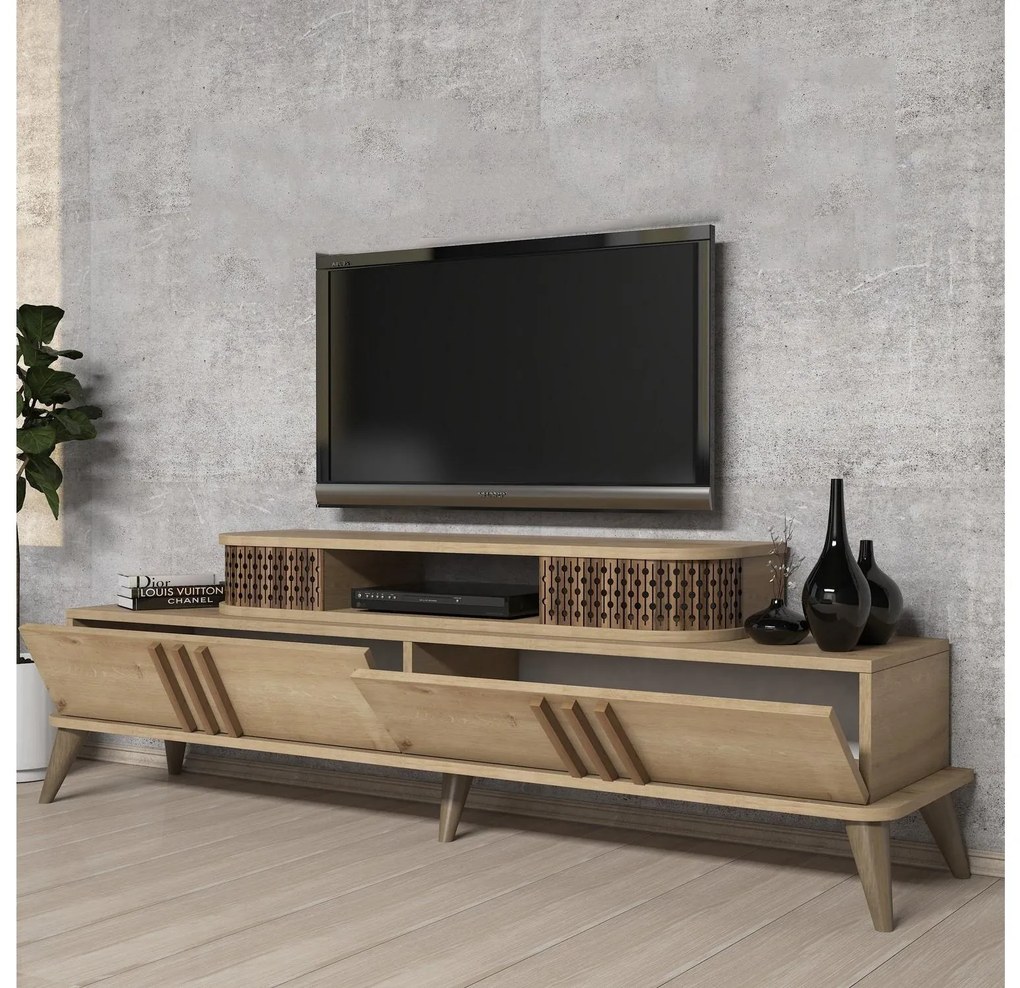TV asztal/szekrény Lamele 3 (tölgy). Akció -15%. 1095637
