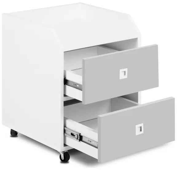 Gyermek tárolódoboz MIRUM 54,2x42,4 cm fehér/szürke