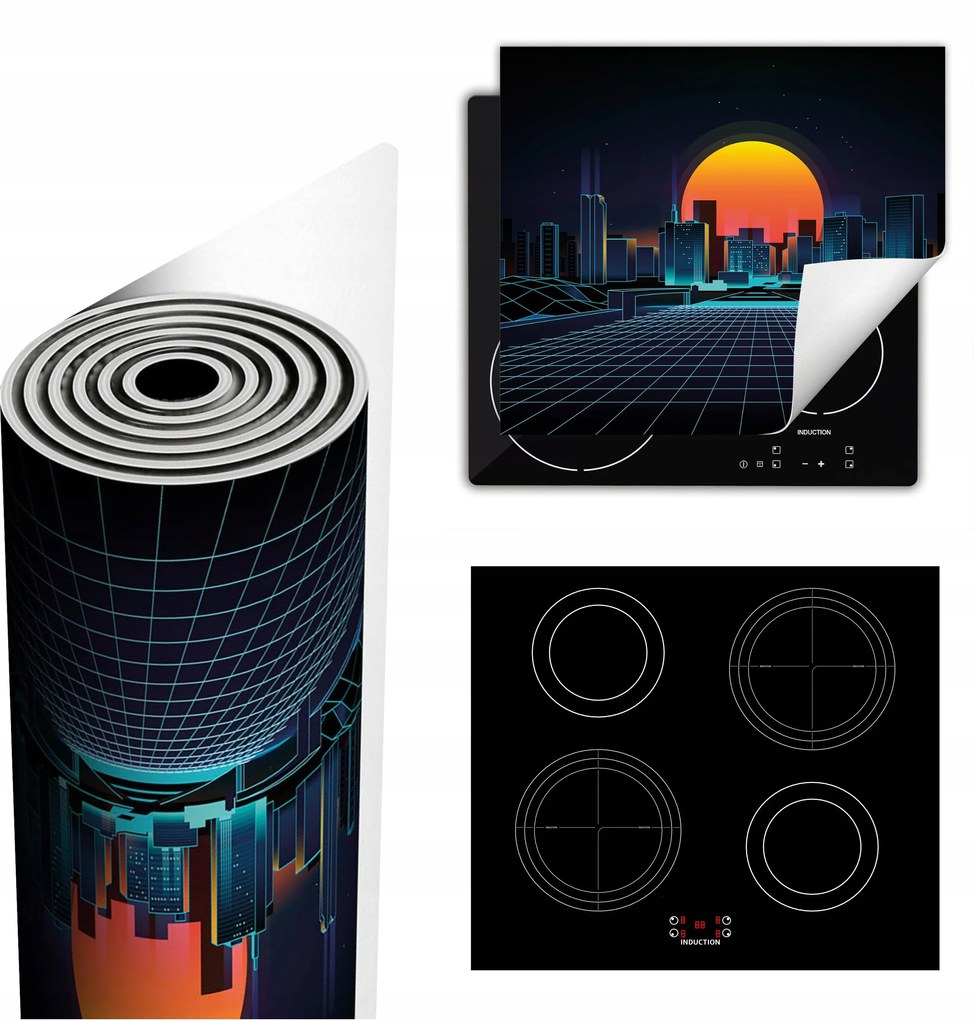 Tűzhelyvédő Szőnyeg Több Helyet Biztosít 60x52 napsütötte város