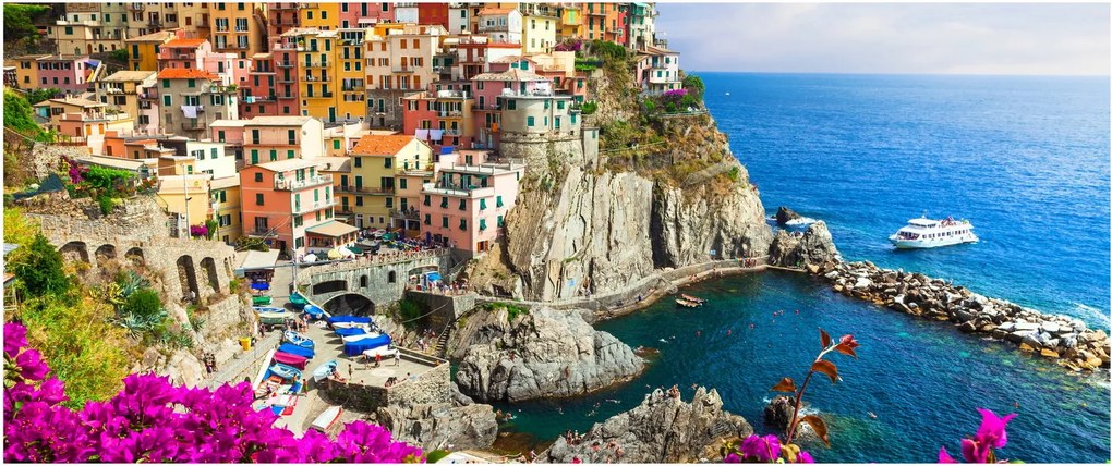 Kép - Manarola olasz falu (120x50 cm)
