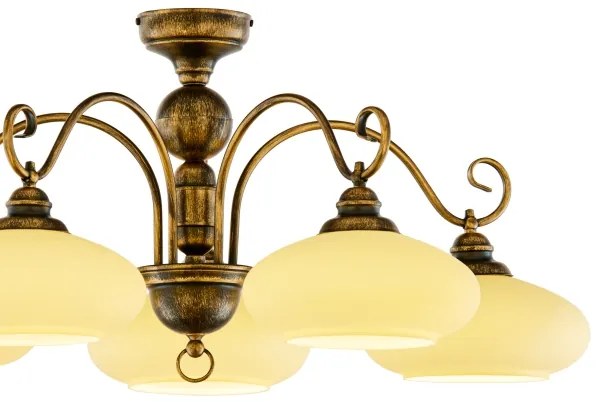 Jupiter 399 - BO-5-PL - Felületre szerelhető csillár BOLERO 5xE27/60W/230V