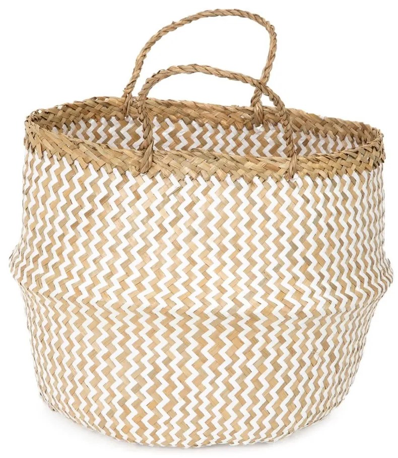 Zic Zac világos tengerifű tárolókosár, ⌀ 35 cm - Compactor