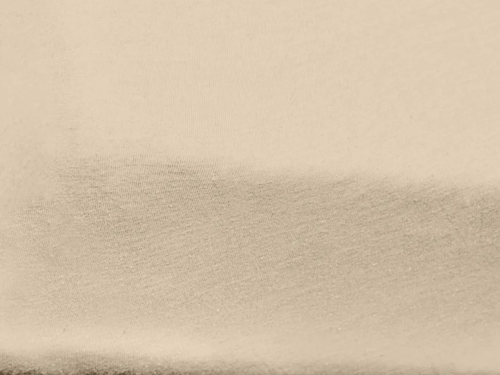 Jersey gumis lepedő gyerekágyhoz világos bézs 70 x 140 cm