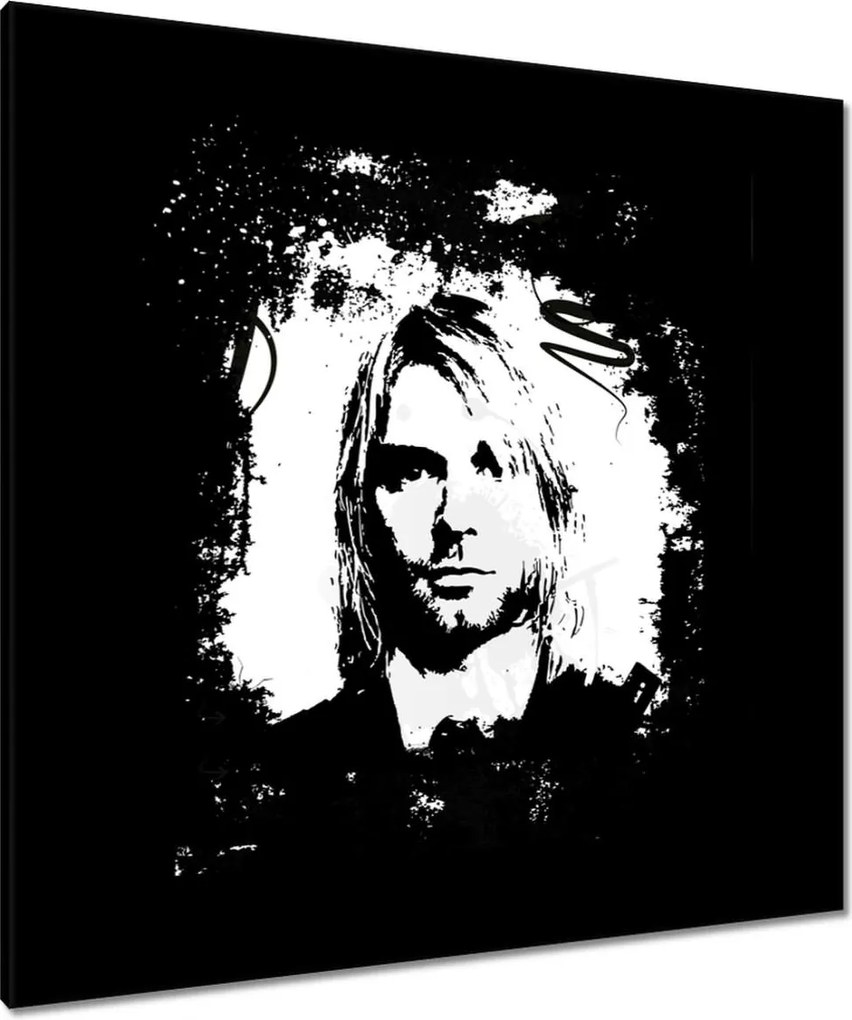Vászonkép 90x90 Kurt Cobain Nirvana Zenész