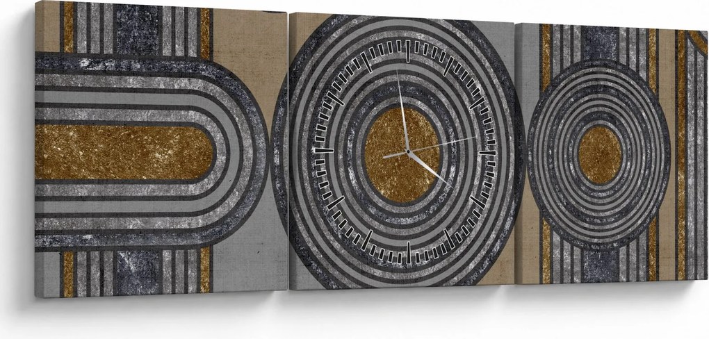Kép - Dekoratív minták (órával) (90x30 cm)