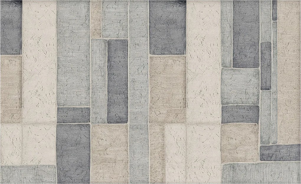 Fotótapéta Flizelina falra 3D Loft geometrikus mozaik 416x254 ragasztó