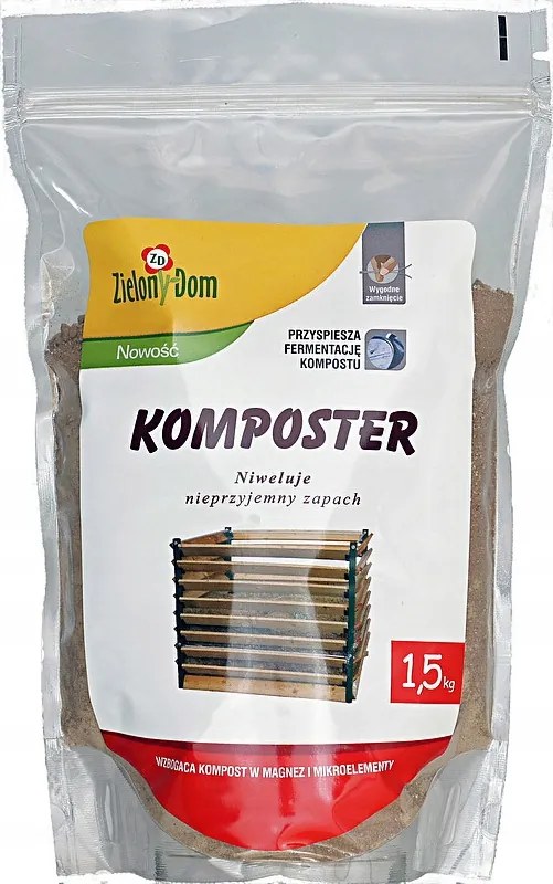 Zielony Dom Komposztáló 1,5kg Komposzt aktivátor ökológiai komposztáló